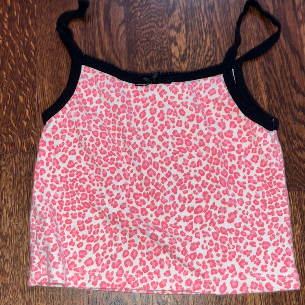 Brandy Melville Cheetah Pink Tank Top